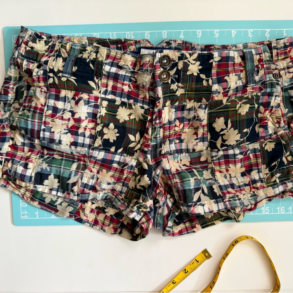 American Eagle Outfitters Multicolor Patchwork Shorts